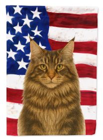 MainCoon Brown Tabby Cat American Garden Flag Mailbox Flag Decorative Yard Flag Banner Outside Patio Artwork Yard Flower Beds, Garden Size, Multi