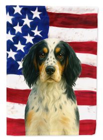 Tricolor English Setter American Flag Garden Flag Mailbox Flag Decorative Yard Flag Banner Outside Patio Artwork Yard Flower Beds, Garden Size