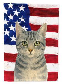 Gray Mackerel Cat American Garden Flag Mailbox Flag Decorative Yard Flag Banner Outside Patio Artwork Yard Flower Beds, Garden Size, Multicolor