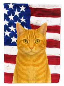 Orange Classic Cat American Garden Flag Mailbox Flag Decorative Yard Flag Banner Outside Patio Artwork Yard Flower Beds, Garden Size, Multicolor