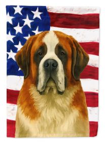 Red and White Saint Bernard American Flag Garden Flag Mailbox Flag Decorative Yard Flag Banner Outside Patio Artwork Yard Flower Beds, Garden Siz