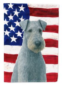 Blue Lakeland Terrier American Flag Garden Flag Mailbox Flag Decorative Yard Flag Banner Outside Patio Artwork Yard Flower Beds, Garden Size
