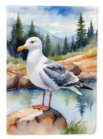 Western Gull Bird Garden Flag Mailbox Flag Decorative Yard Flag Banner Outside Patio Artwork Yard Flower Beds, Garden Size, Multicolor