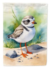 Piping Plover Bird Garden Flag Mailbox Flag Decorative Yard Flag Banner Outside Patio Artwork Yard Flower Beds, Garden Size, Multicolor