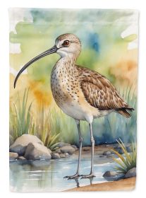 Long-billed Curlew Bird Garden Flag Mailbox Flag Decorative Yard Flag Banner Outside Patio Artwork Yard Flower Beds, Garden Size, Multicolor