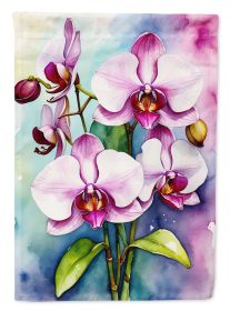 Phalaenopsis Orchids Garden Flag Mailbox Flag Decorative Yard Flag Banner Outside Patio Artwork Yard Flower Beds, Garden Size, Multicolor