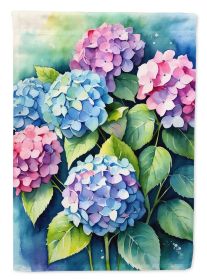 Hydrangeas Garden Flag Mailbox Flag Decorative Yard Flag Banner Outside Patio Artwork Yard Flower Beds, Garden Size, Multicolor