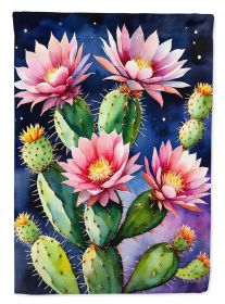 Queen of the Night Cactus Garden Flag Mailbox Flag Decorative Yard Flag Banner Outside Patio Artwork Yard Flower Beds, Garden Size, Multicolor