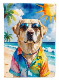 Yellow Labrador Retriever Summer Beach Time Garden Flag Mailbox Flag Decorative Yard Flag Banner Outside Patio Artwork Yard Flower Beds, Garden S